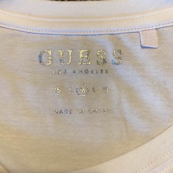 Guess Basic White Tee - Picture 4 of 5